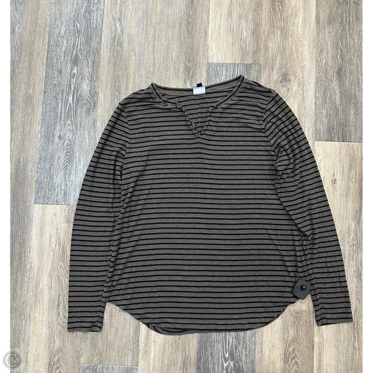 Top Long Sleeve By Cabi In Brown, Size: L