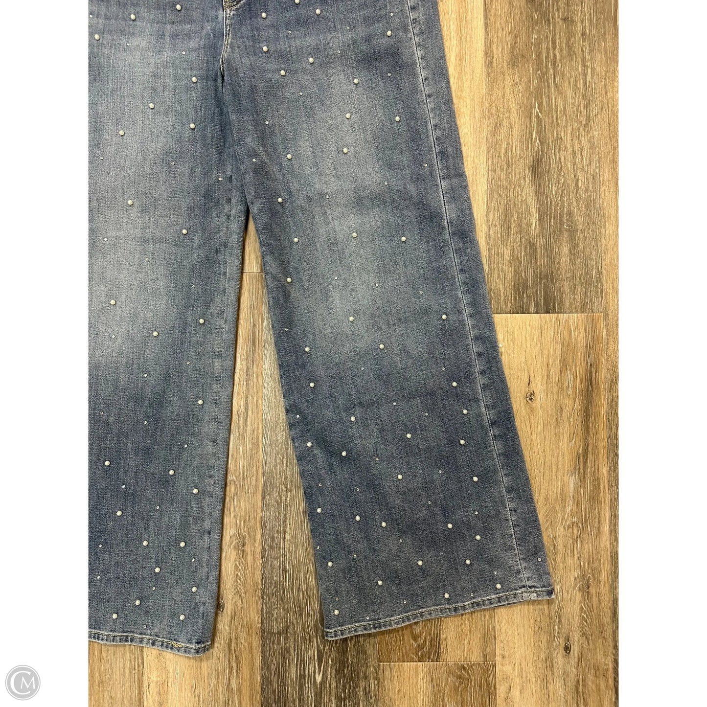 Jeans Wide Leg By Chicos In Blue Denim, Size: 14