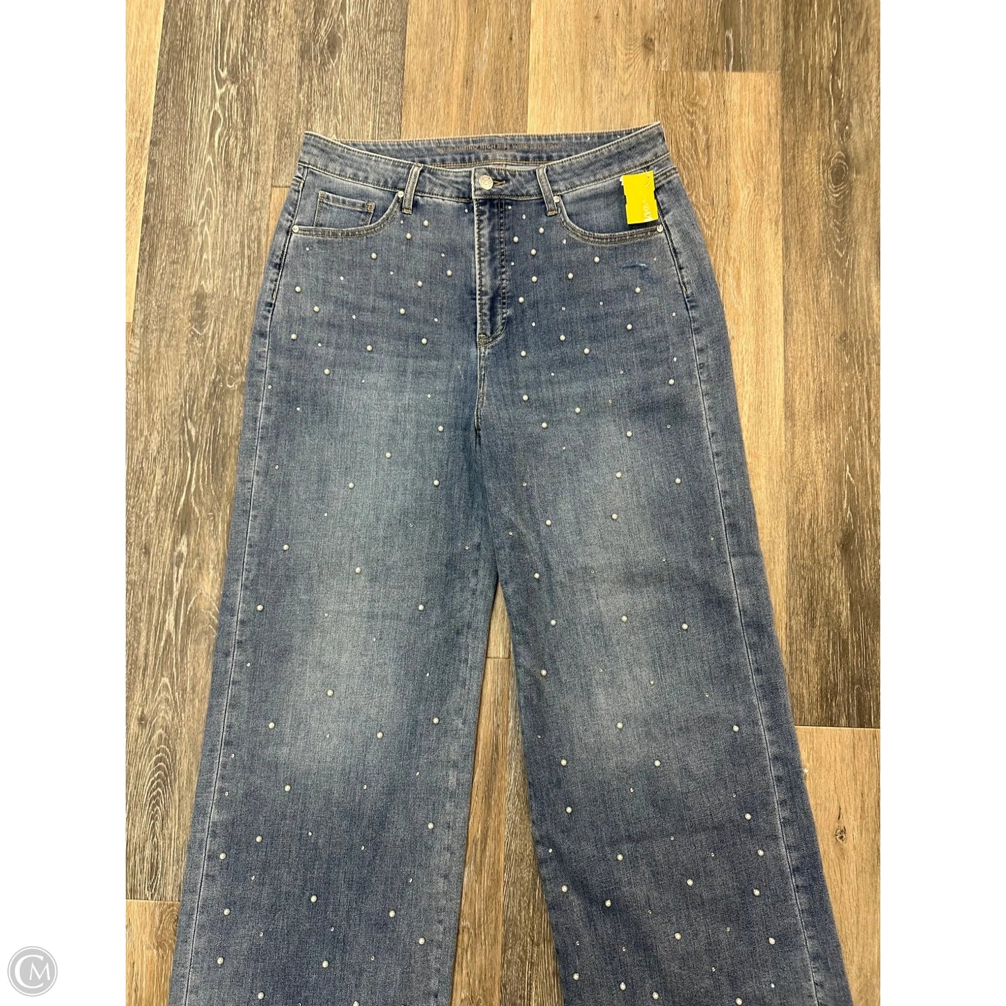Jeans Wide Leg By Chicos In Blue Denim, Size: 14