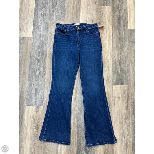 Jeans Flared By Kut In Blue Denim, Size: 10
