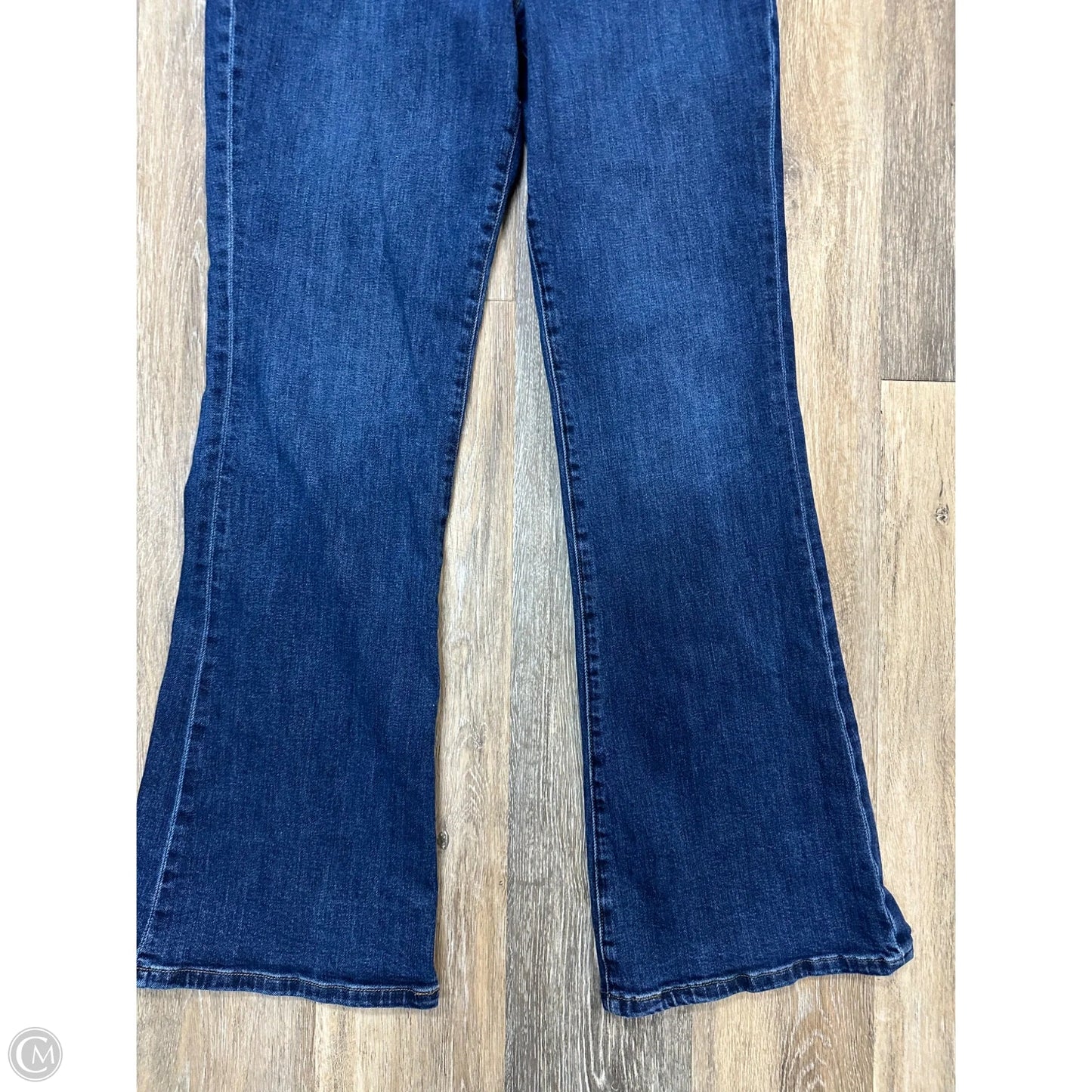 Jeans Flared By Kut In Blue Denim, Size: 10