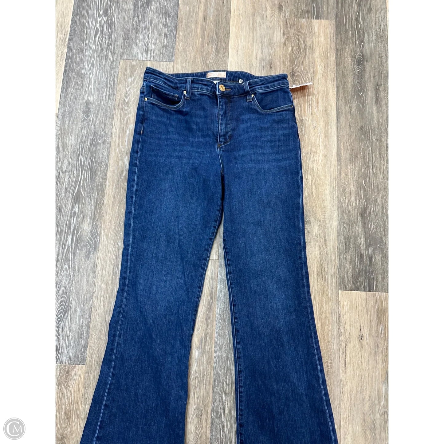 Jeans Flared By Kut In Blue Denim, Size: 10