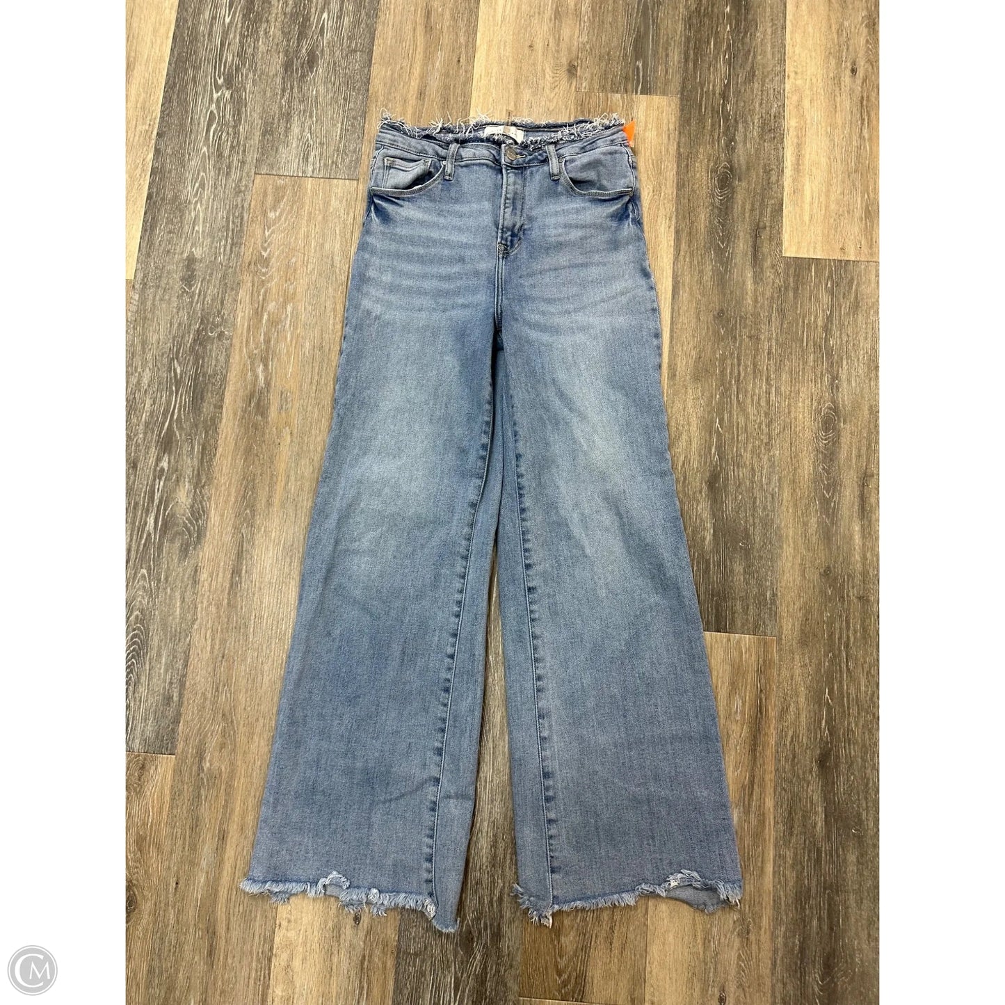 Jeans Wide Leg By Risen In Blue Denim, Size: 8