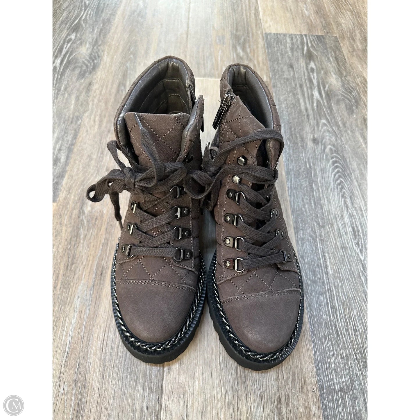 Boots Combat By Vince Camuto In Brown, Size: 6.5