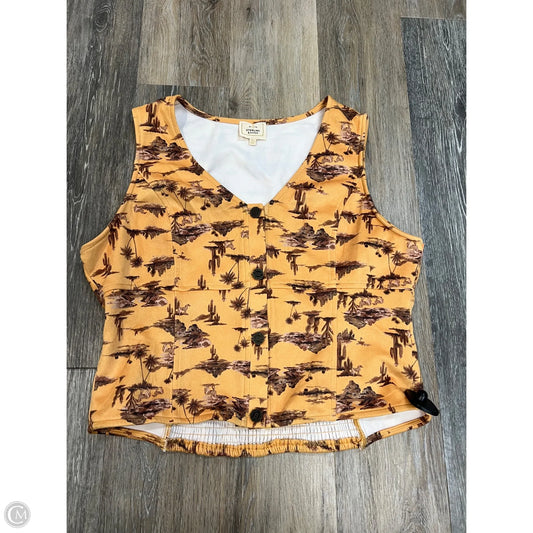 Top Sleeveless By Sterling and Stitch In Gold, Size: Xl