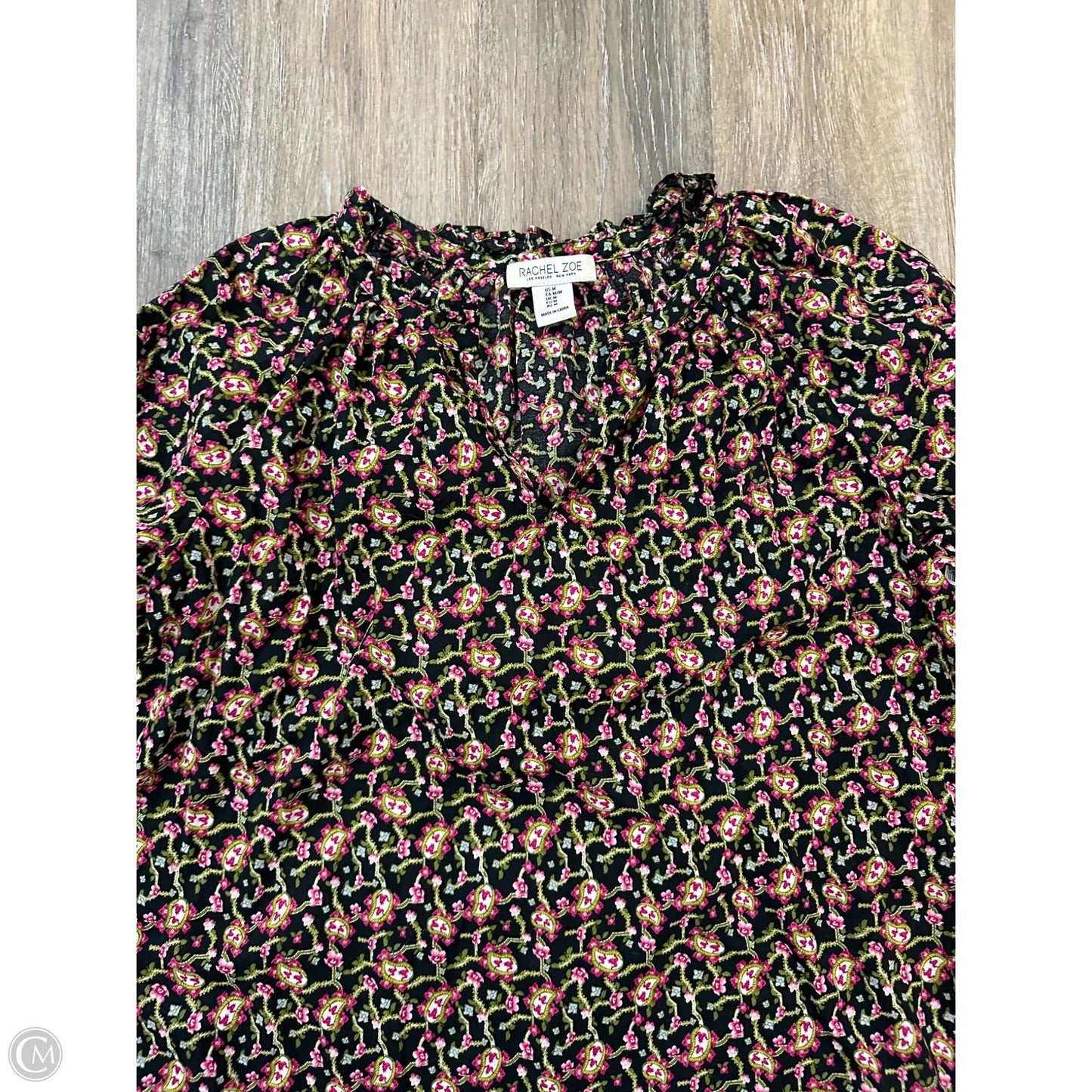 Top Short Sleeve By Rachel Zoe In Floral Print, Size: M
