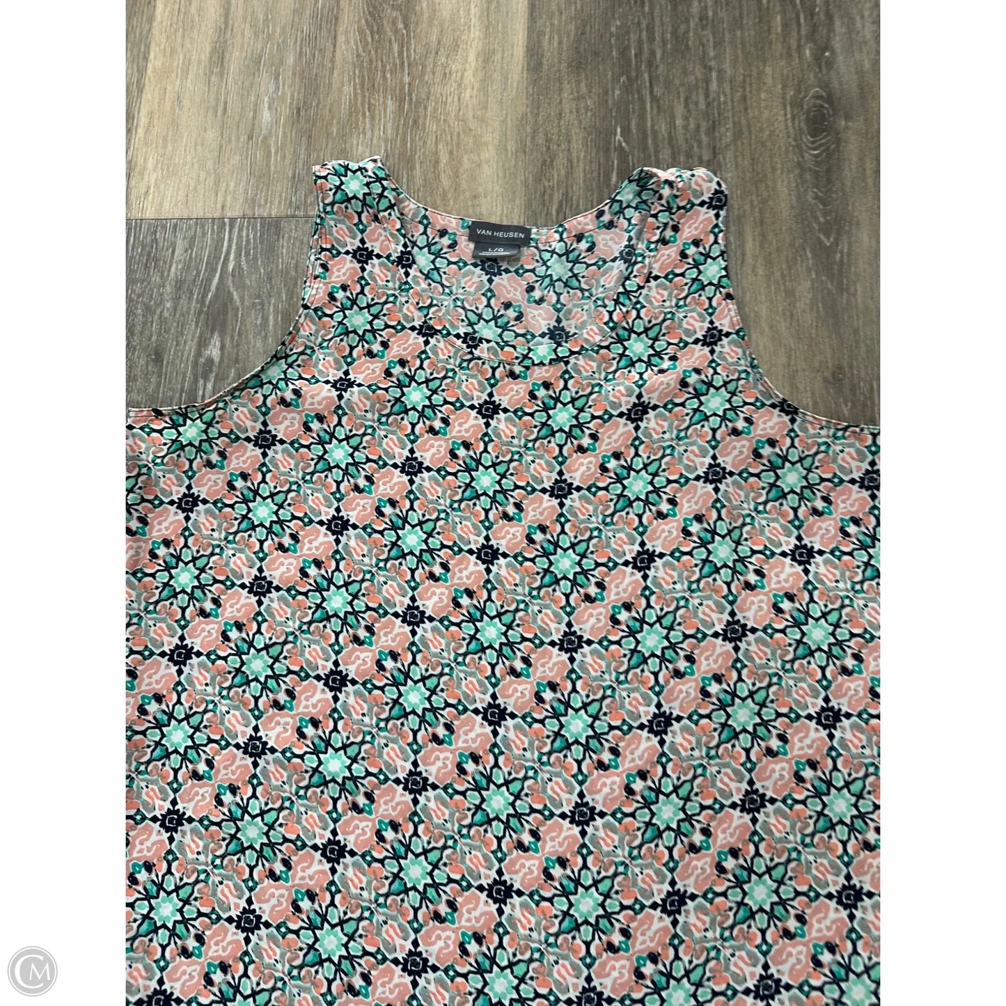 Tank Top By Van Heusen In Floral Print, Size: L
