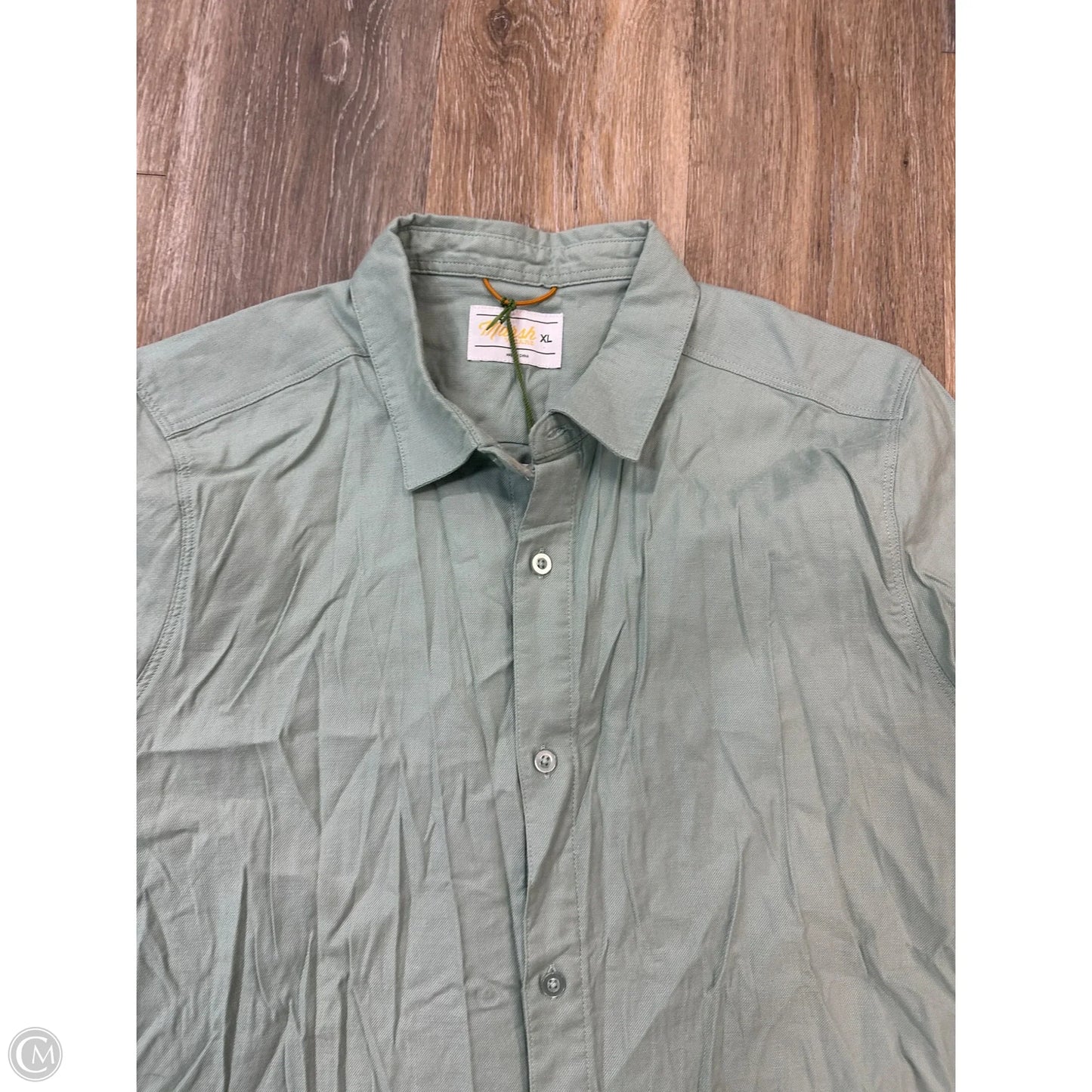 Top Short Sleeve By Marsh  In Blue, Size: Xl
