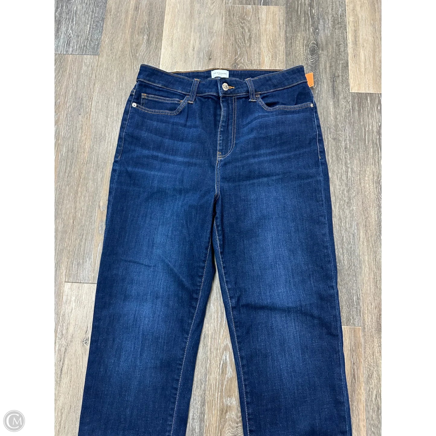 Jeans Straight By 7Diamonds In Blue Denim, Size: 14