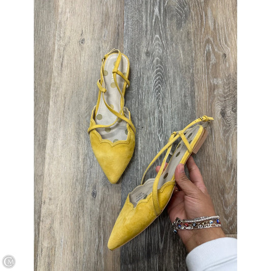 Sandals Flats By Boden In Yellow, Size: 7.5