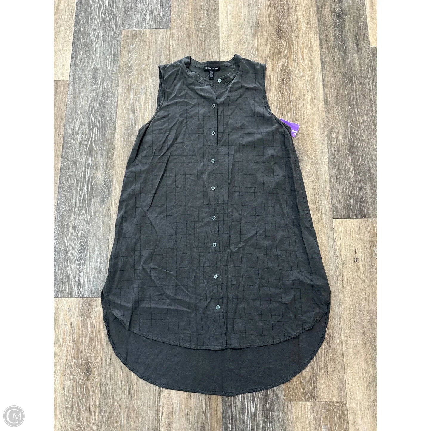 Dress Casual Short By Eileen Fisher In Grey, Size: M