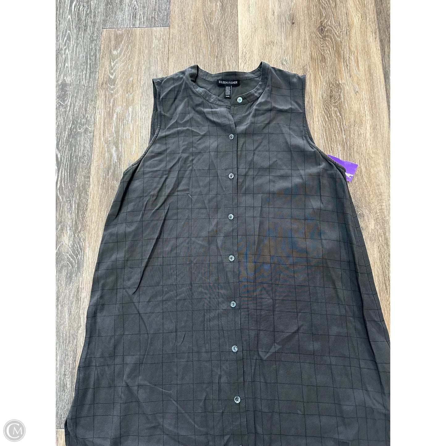 Dress Casual Short By Eileen Fisher In Grey, Size: M