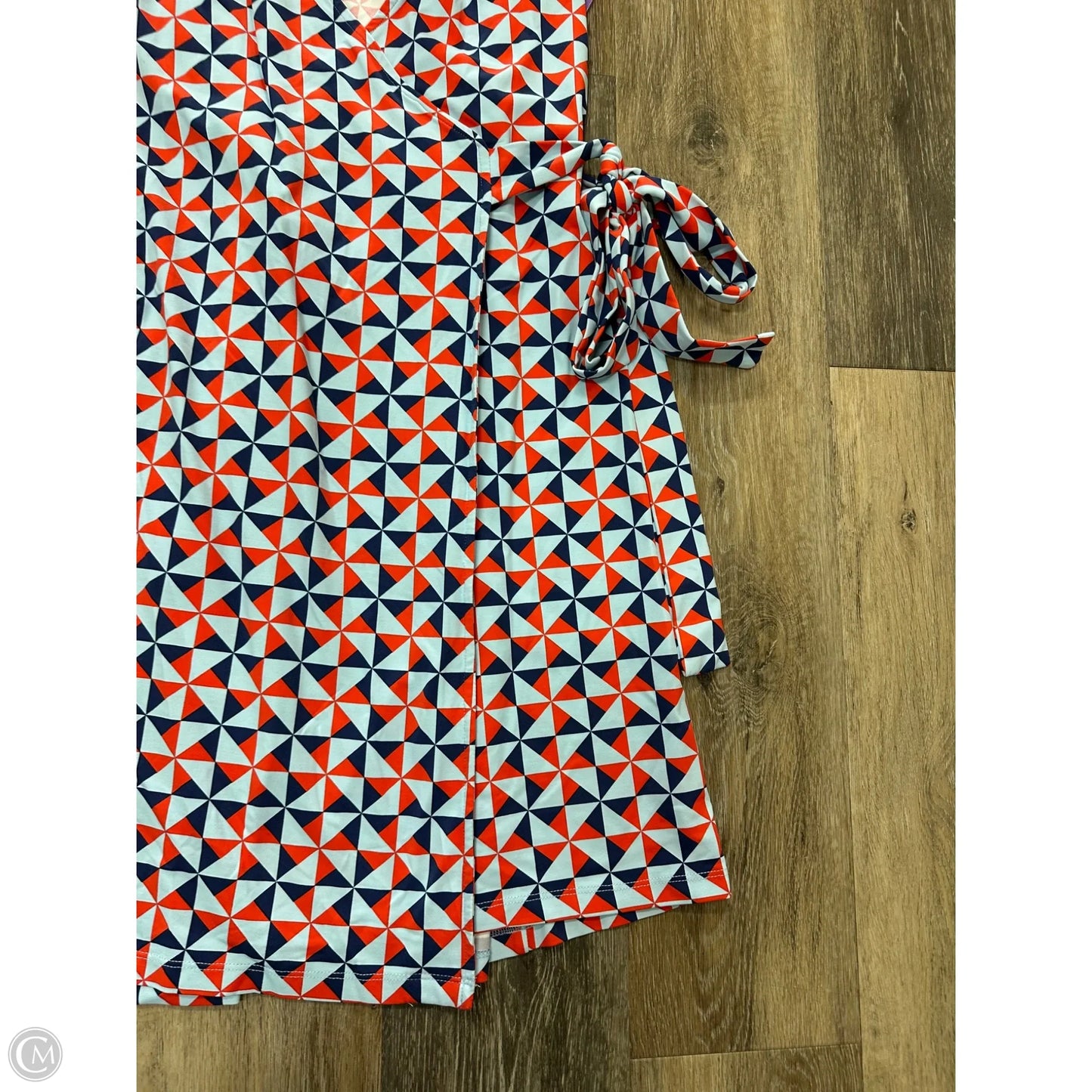 Dress Casual Midi By J Mclaughlin In Blue & Orange, Size: S