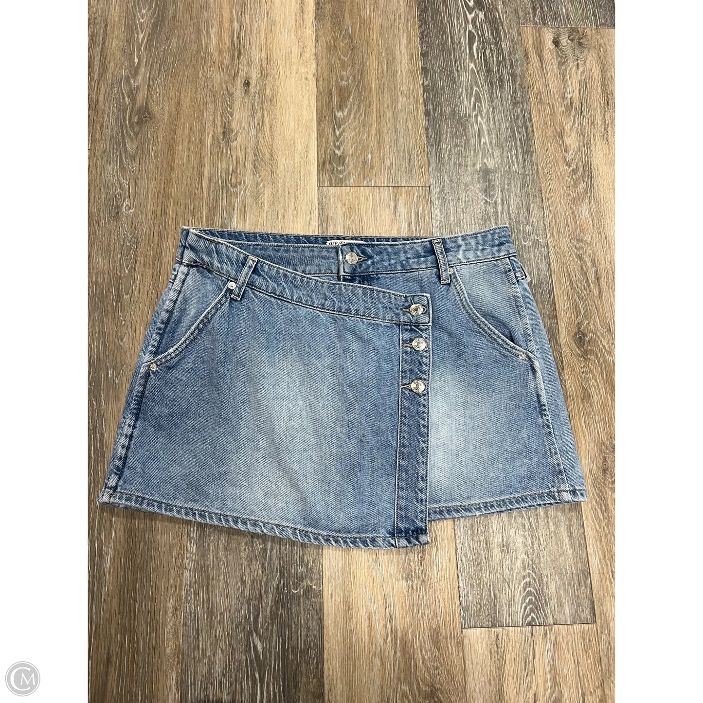 Skirt Mini & Short By We The Free In Blue Denim, Size: 8