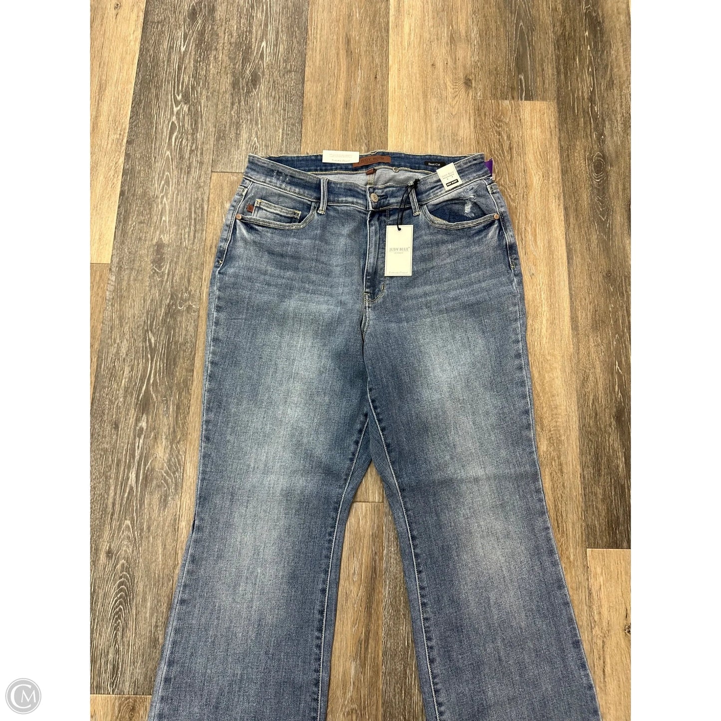 Jeans Boot Cut By Judy Blue In Blue Denim, Size: 14