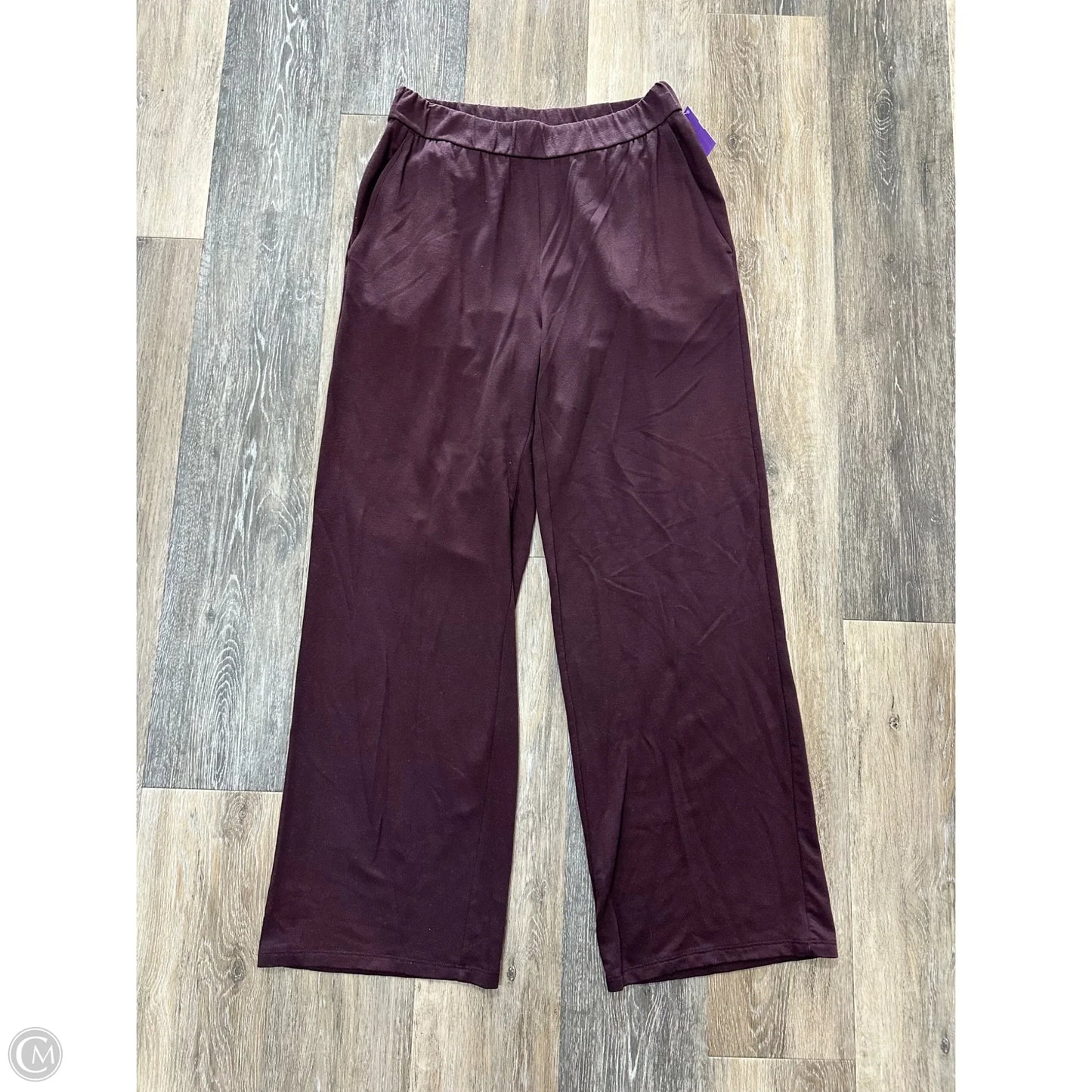 Pants Lounge By Eileen Fisher In Maroon, Size: S