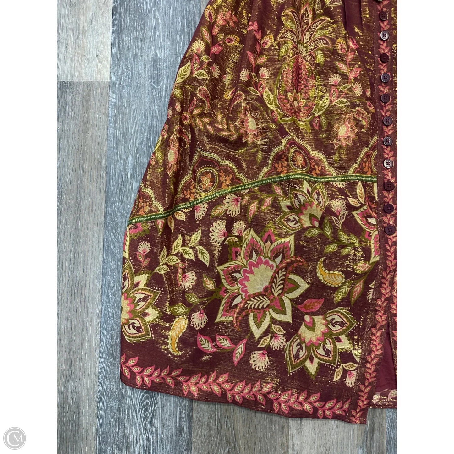 Skirt Maxi By Farm Rio In Red, Size: L