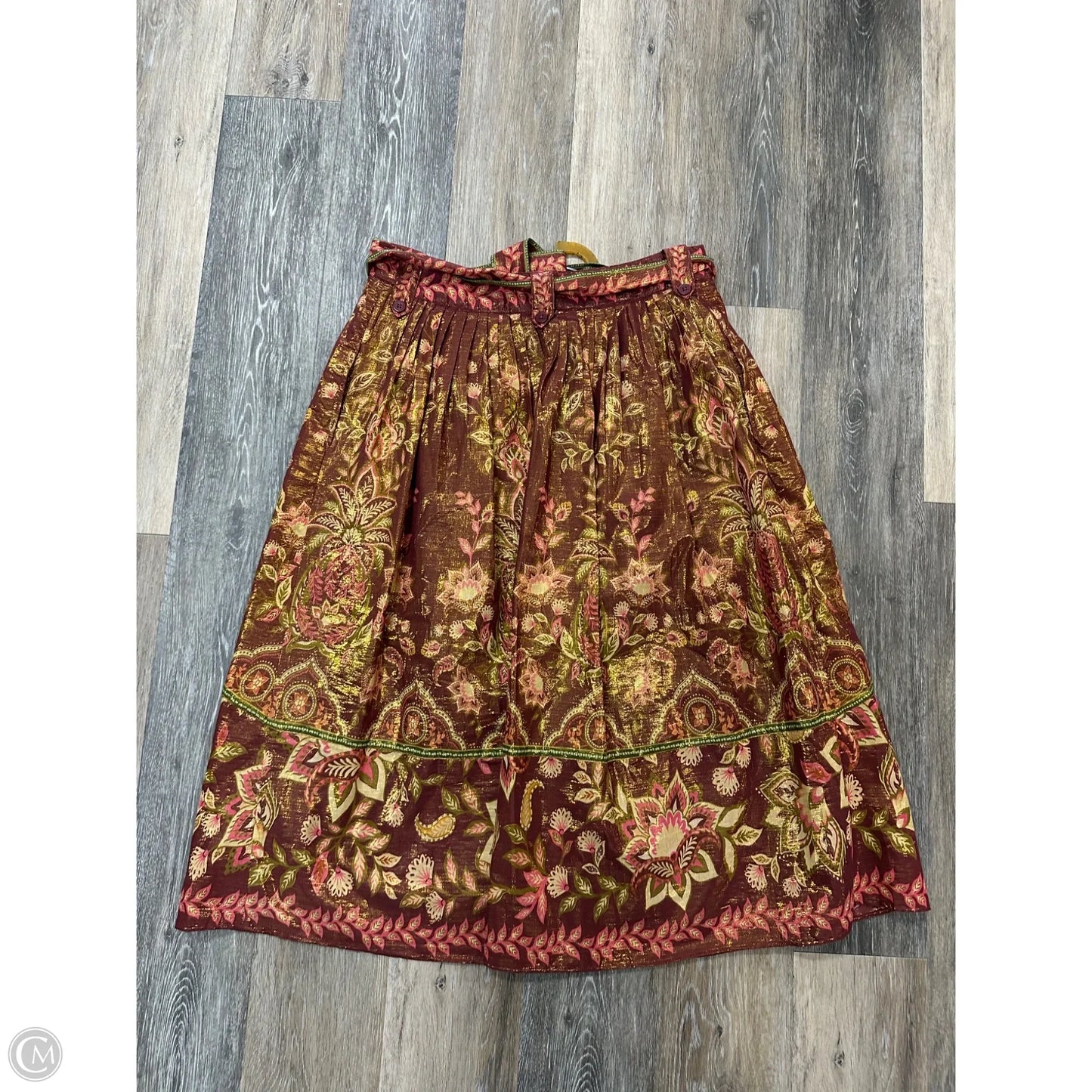 Skirt Maxi By Farm Rio In Red, Size: L