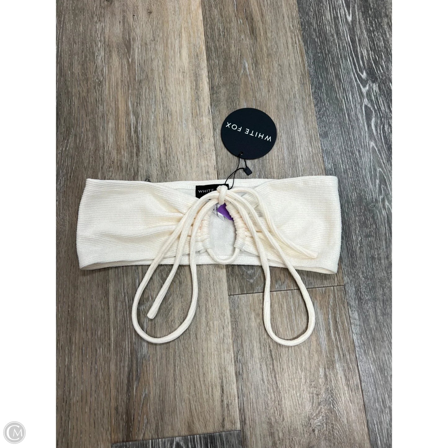 Top Sleeveless By White Fox In Cream, Size: S