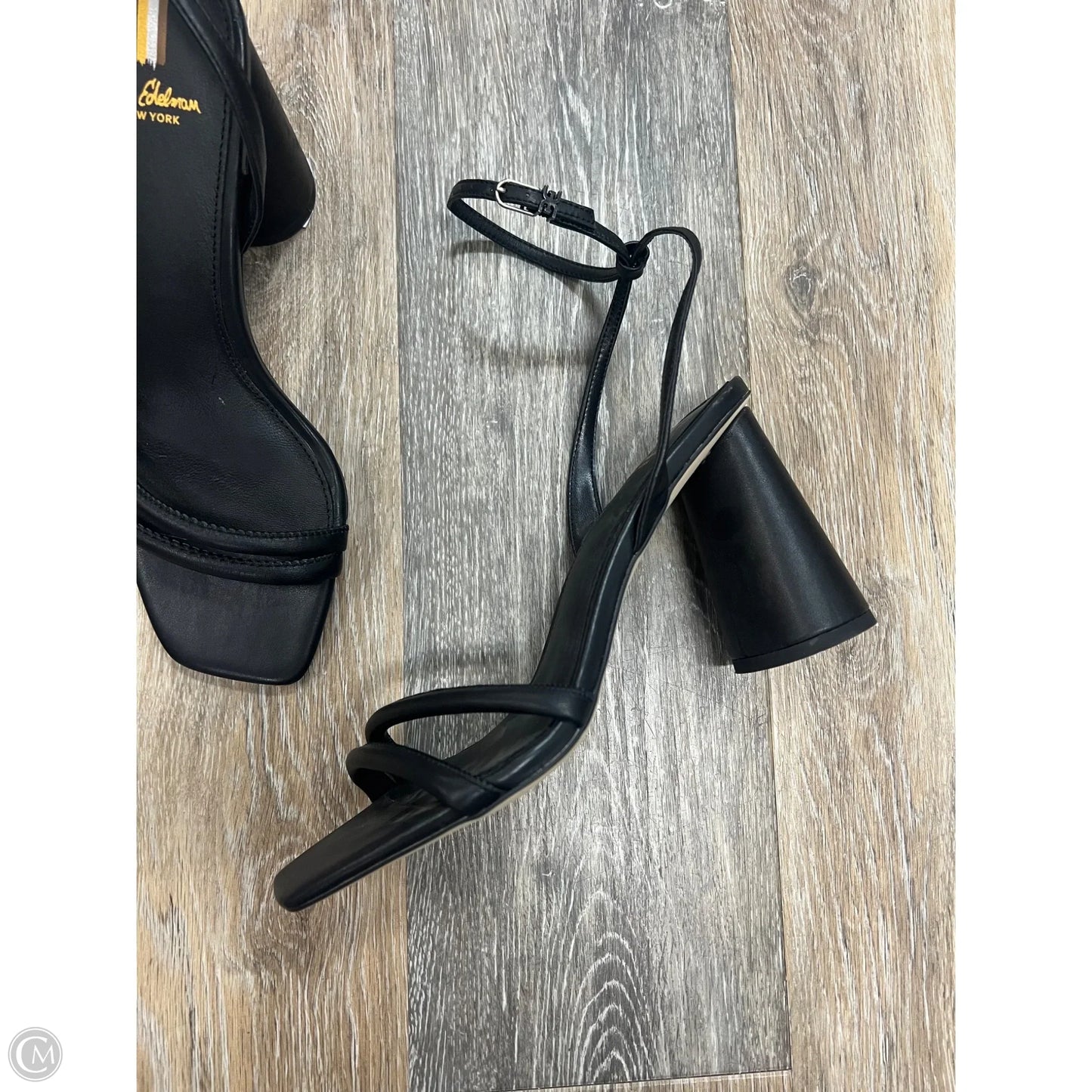 Sandals Heels Block By Sam Edelman In Black, Size: 8.5