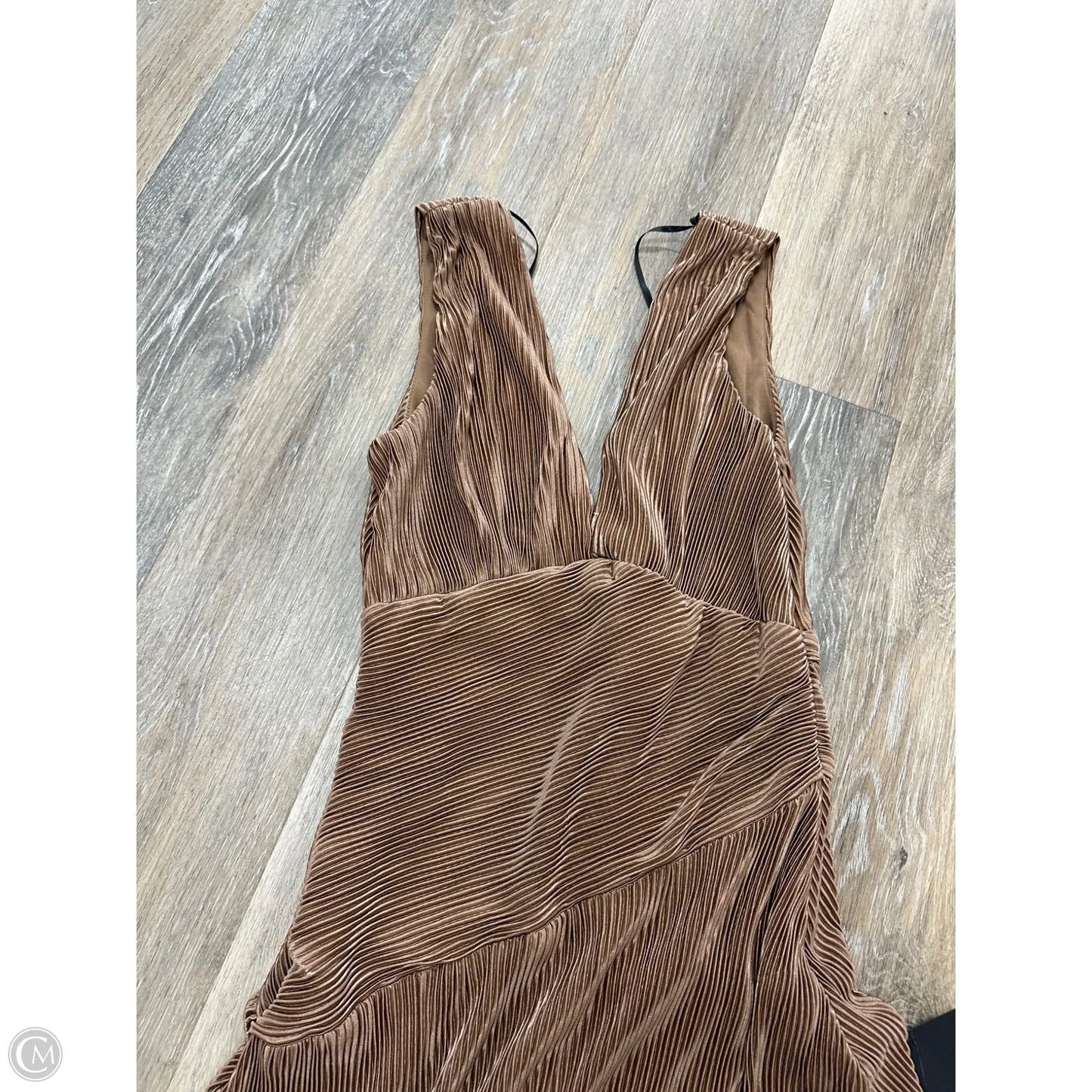 Dress Party Long By Lulus In Brown, Size: S