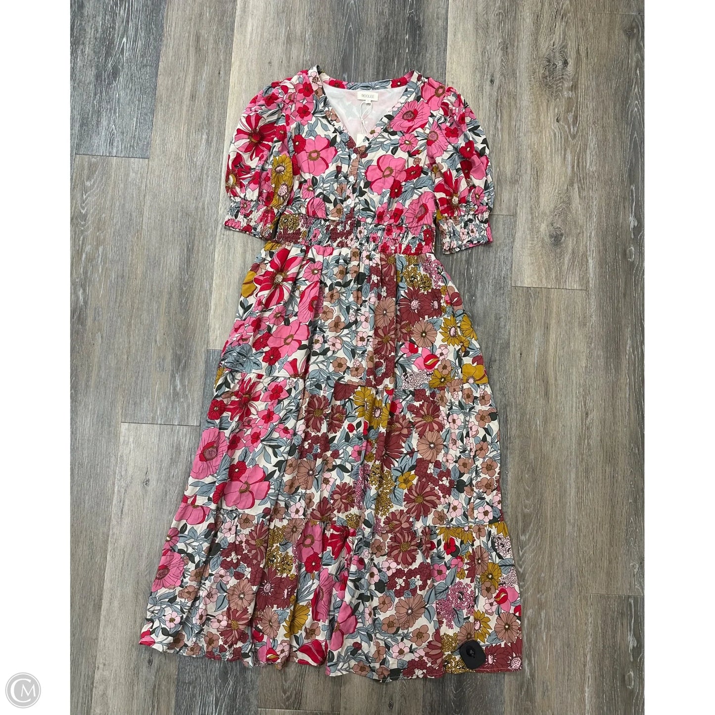 Dress Casual Maxi By Roolee In Floral Print, Size: S
