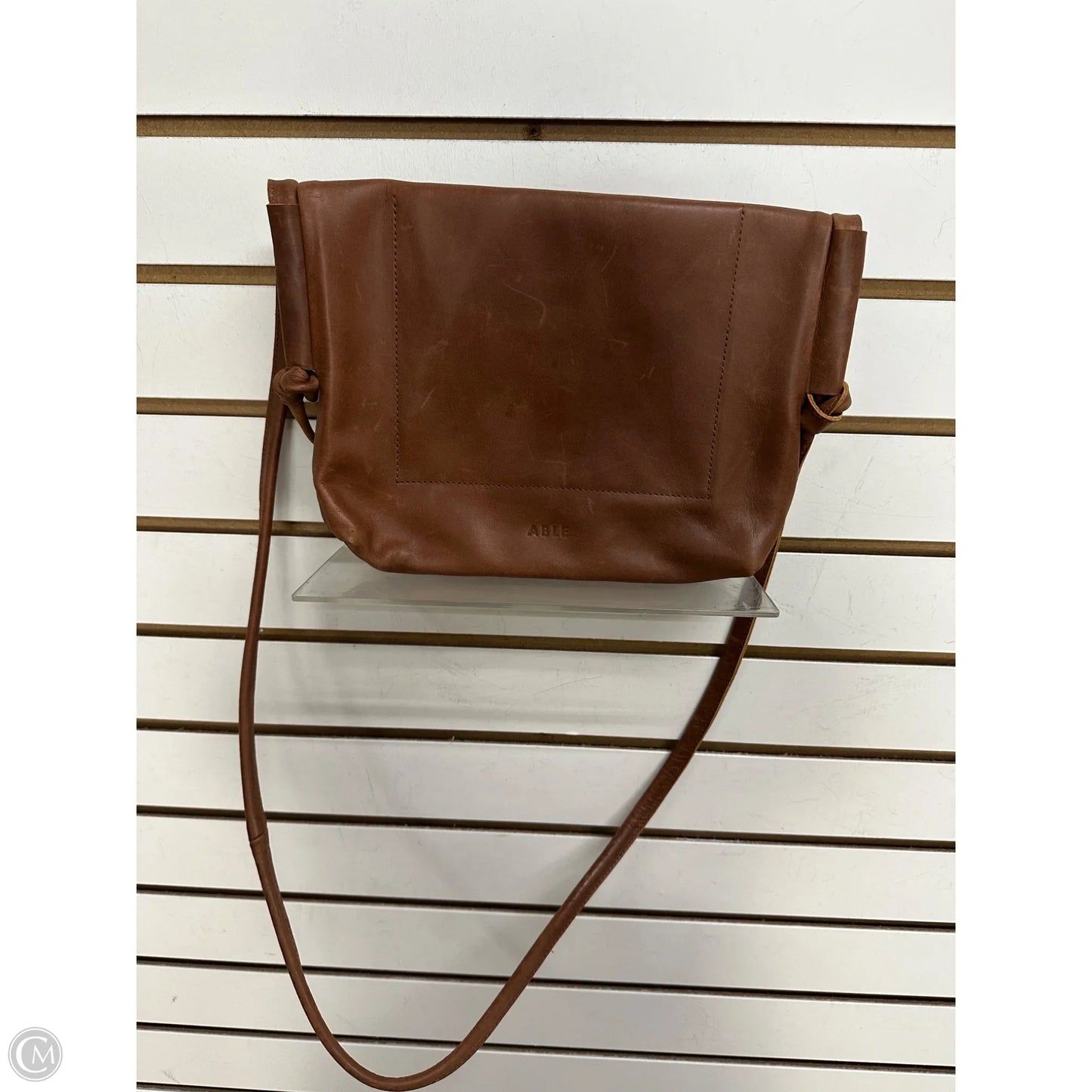 Crossbody Leather By Able, Size: Small