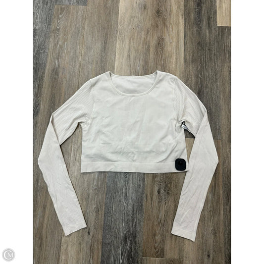 Athletic Top Long Sleeve Crewneck By Lululemon In Cream, Size: 12