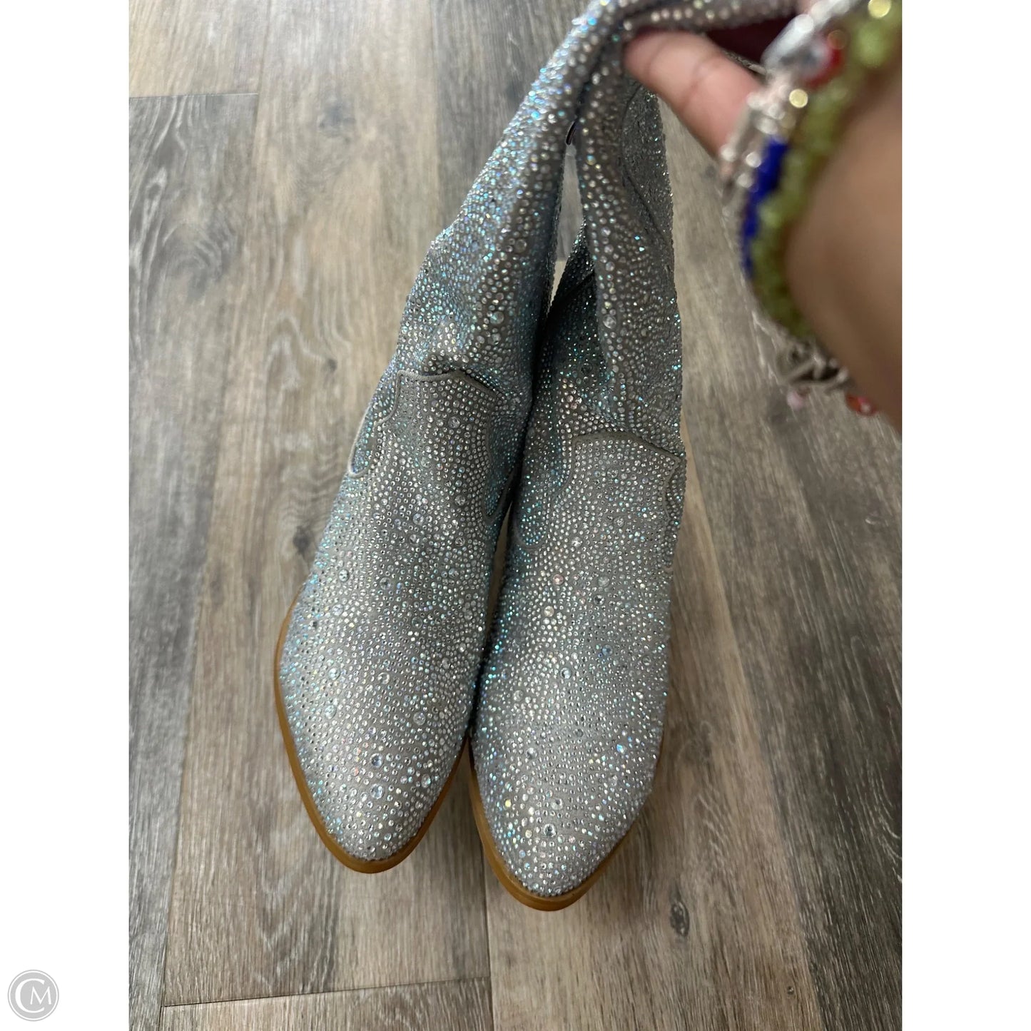 Boots Western By Cmc In Silver, Size: 8