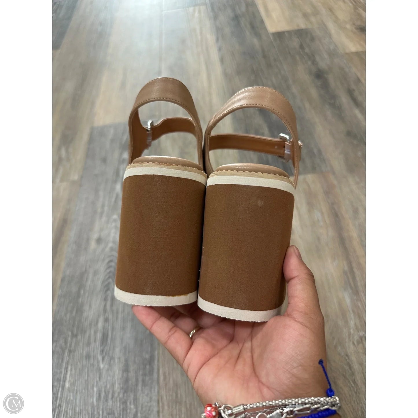 Sandals Heels Block By Dolce Vita In Brown, Size: 10