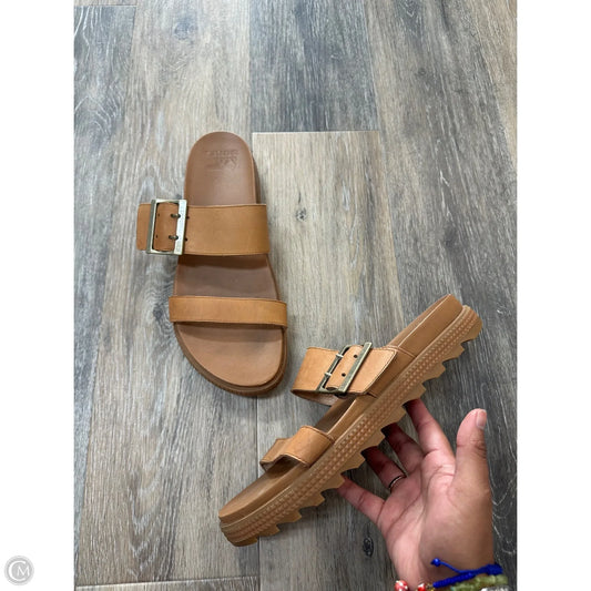 Sandals Heels Platform By Sorel In Brown, Size: 10