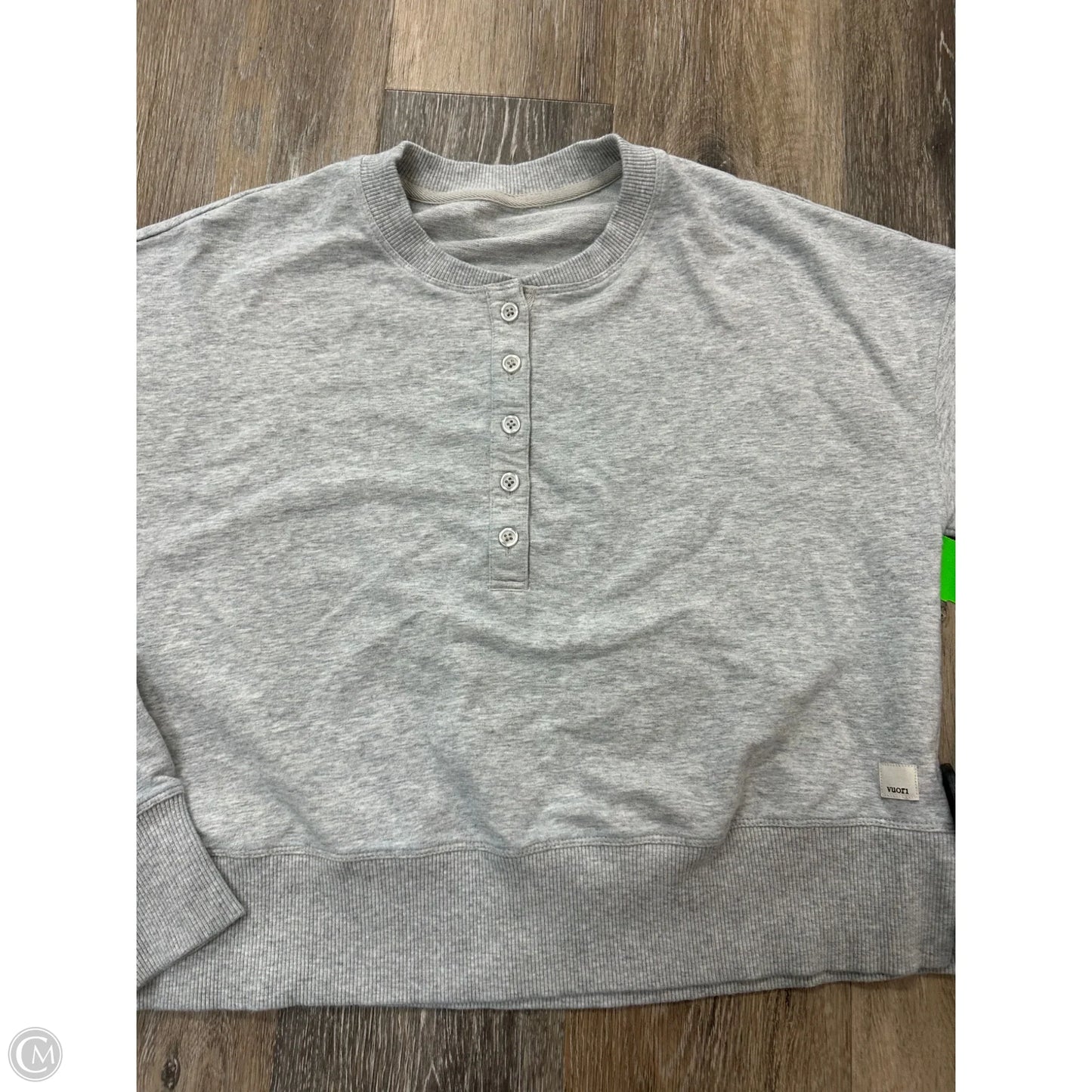 Athletic Sweatshirt Crewneck By Vuori In Grey, Size: Xs