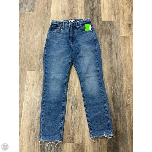 Jeans Cropped By Good American In Blue Denim, Size: 2