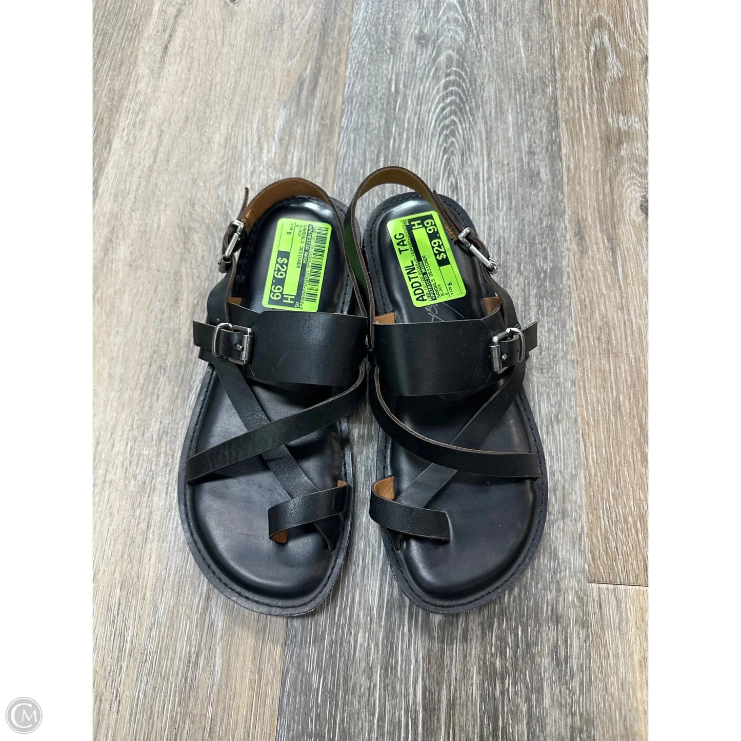 Sandals Designer By Patricia Nash In Black, Size: 6
