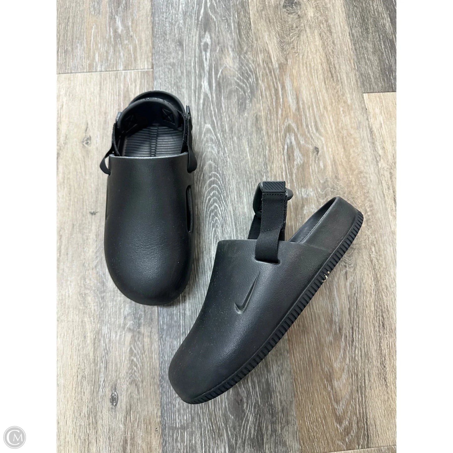 Sandals Flats By Nike In Black, Size: 9