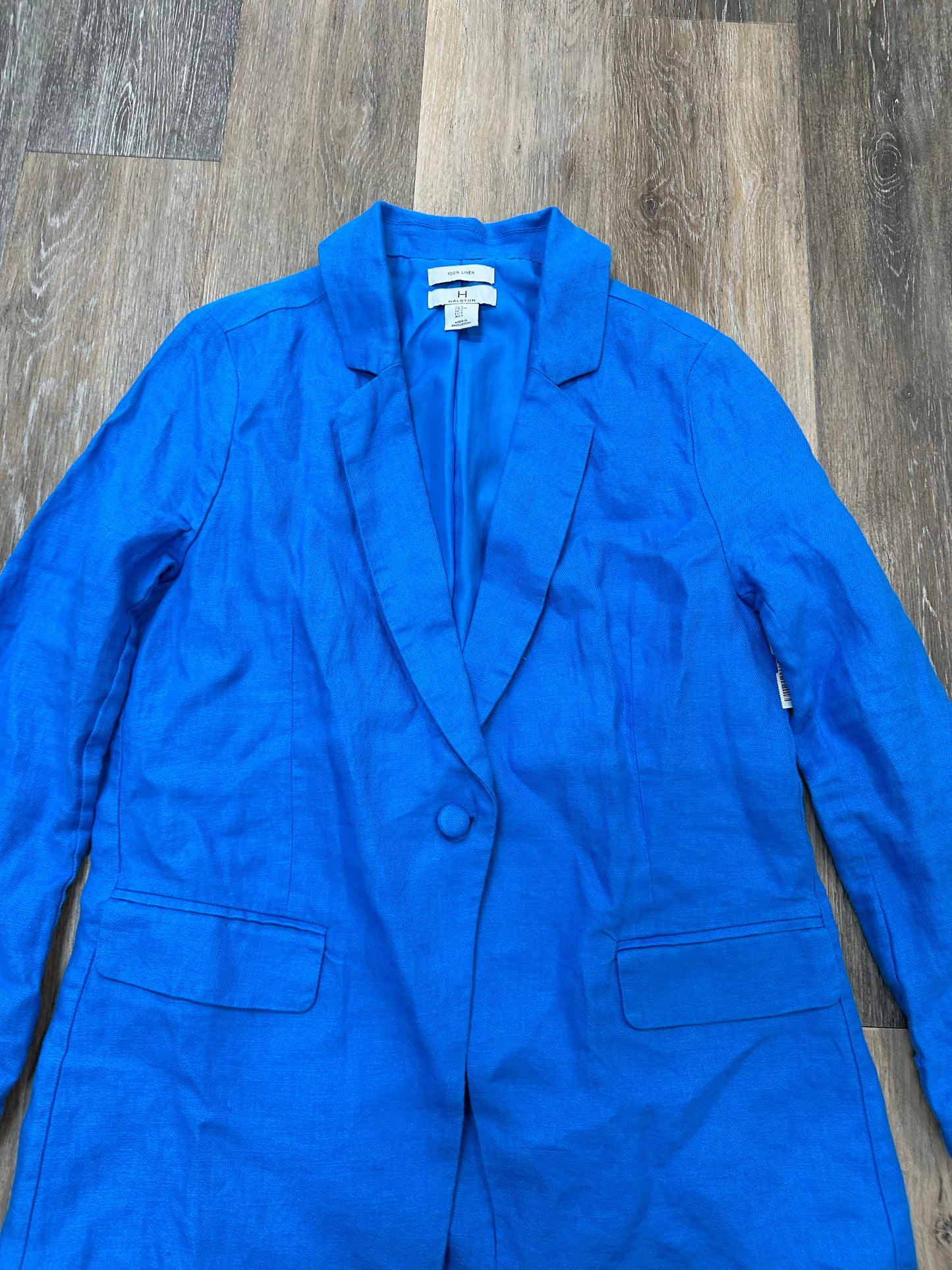 Blazer Designer By Halston In Blue, Size: S