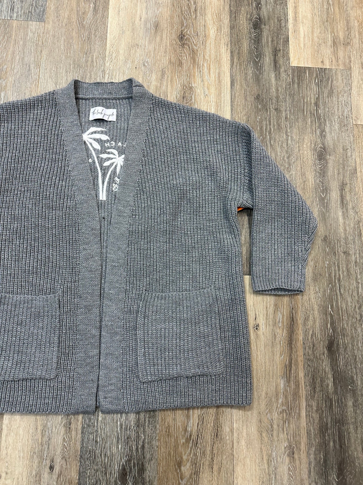 Sweater Cardigan By The Beach People In Grey, Size: M