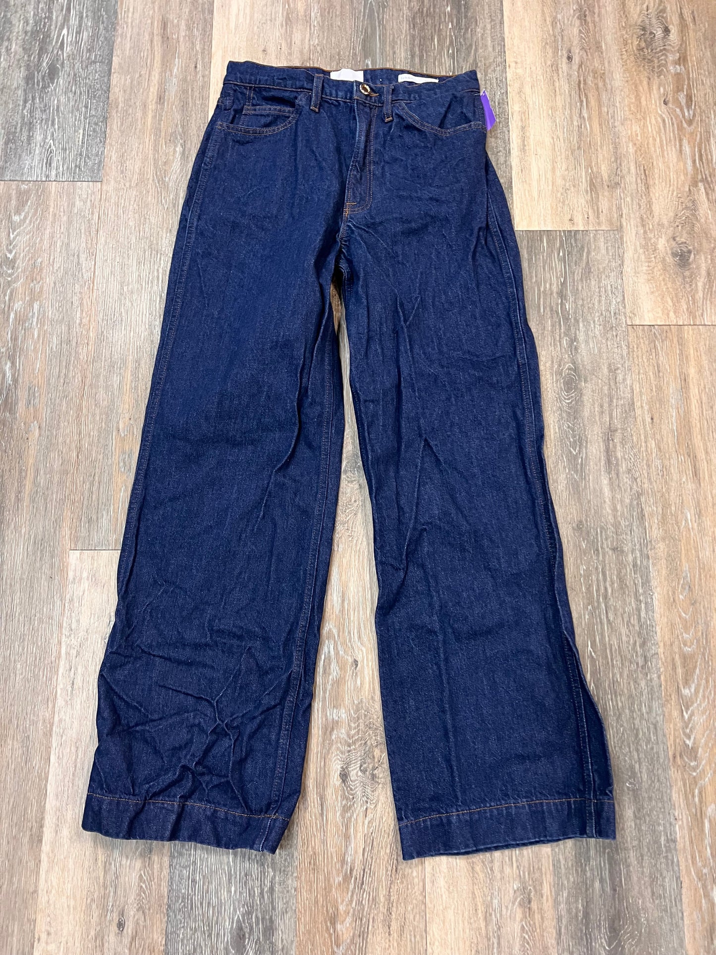 Jeans Wide Leg By Frame In Blue Denim, Size: 8/29