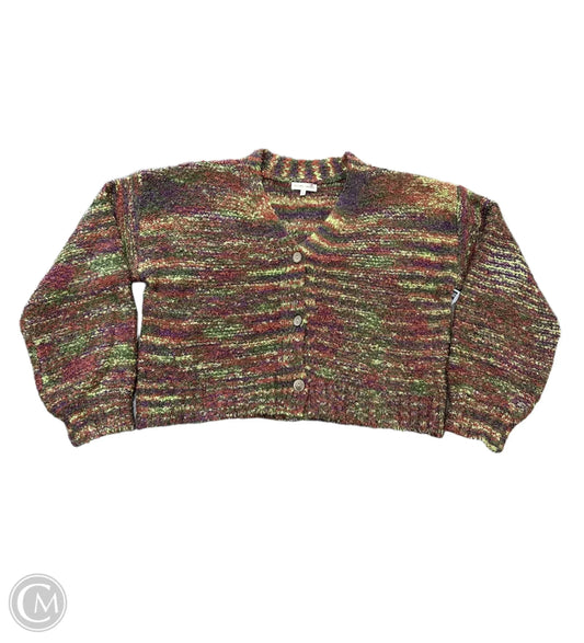 Sweater Cardigan By Gilded Intent In Multi-colored, Size: L