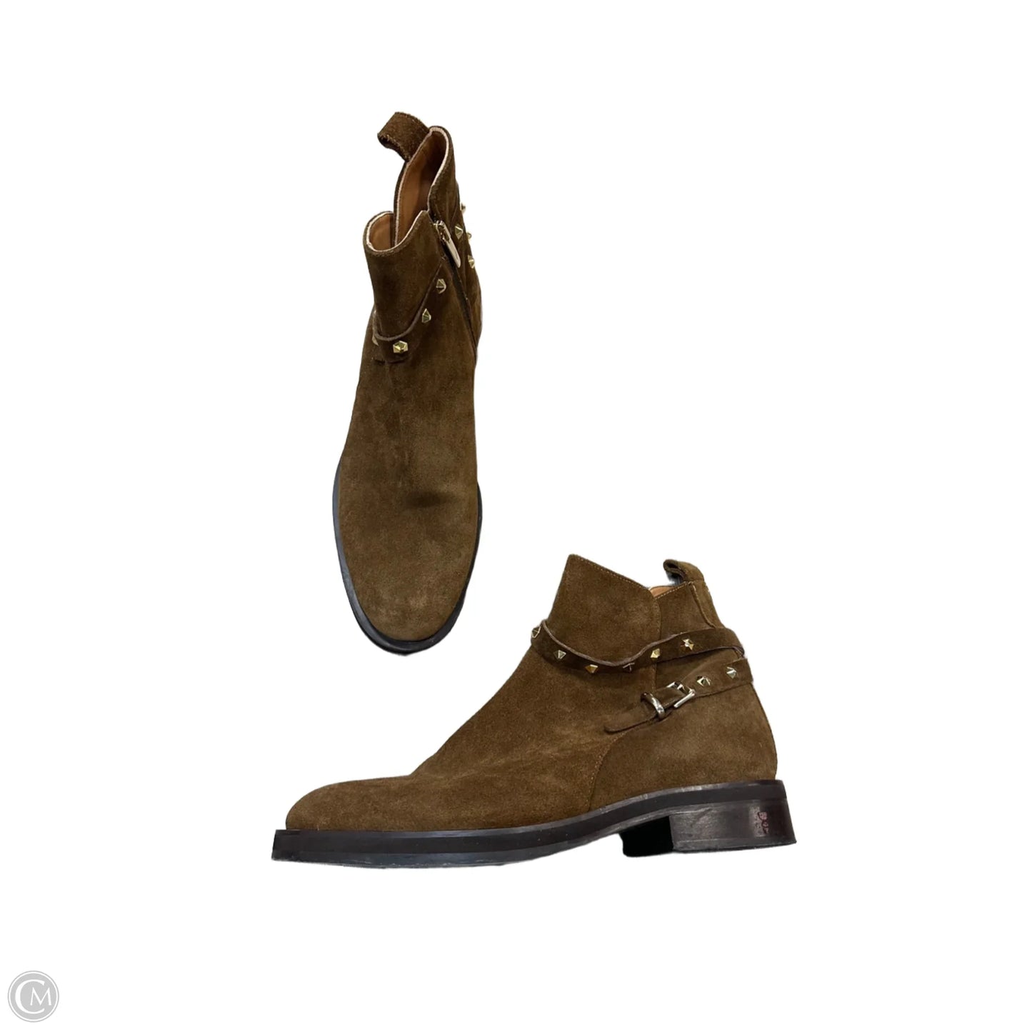 Boots Ankle Flats By Aquatalia In Brown, Size: 10