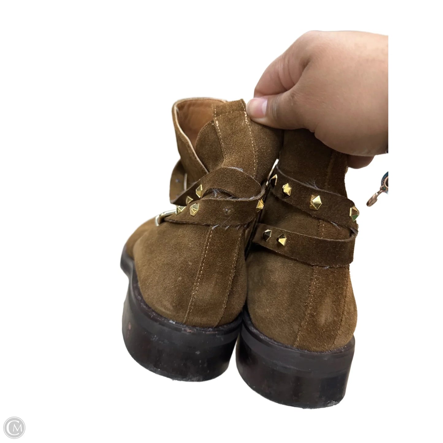 Boots Ankle Flats By Aquatalia In Brown, Size: 10