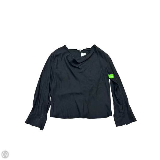 Blouse Long Sleeve By Vince In Black, Size: L