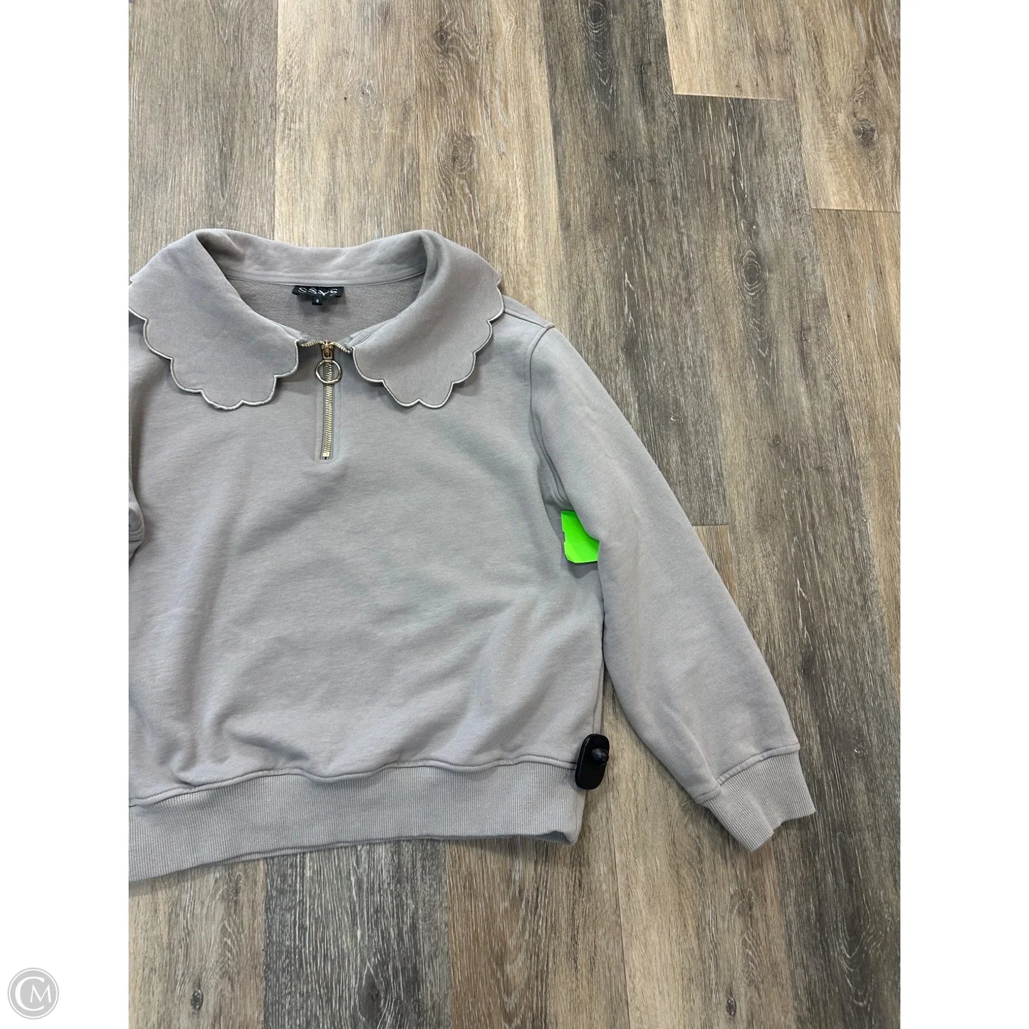 Sweatshirt Collar By Ssys The Label In Grey, Size: S