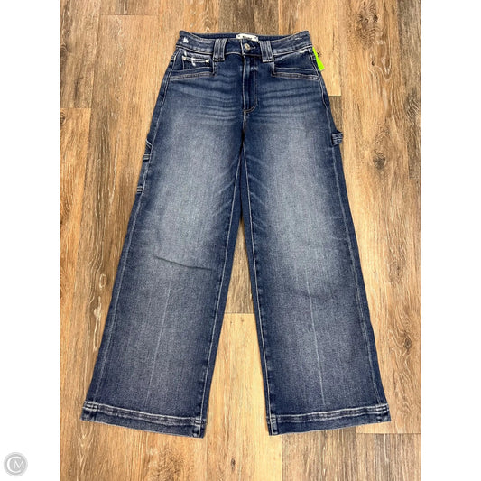 Jeans Wide Leg Designer By Paige In Blue Denim, Size: 0/24