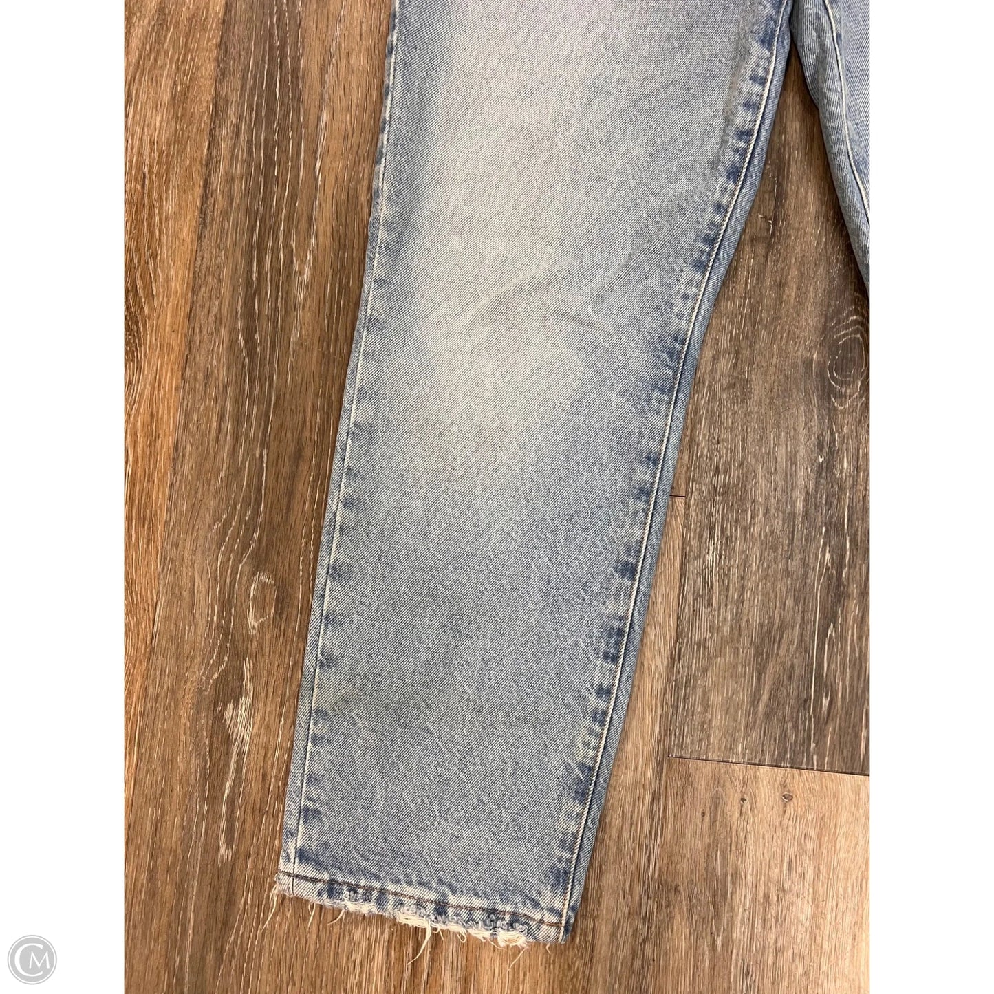 Jeans Straight By Good American In Blue Denim, Size: 0/25