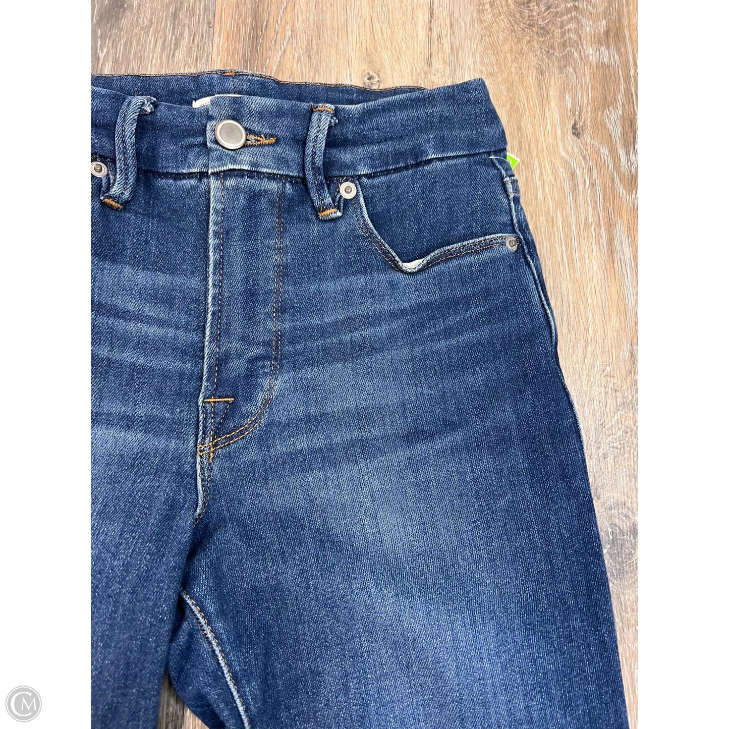 Jeans Straight By Good American In Blue Denim, Size: 0/25