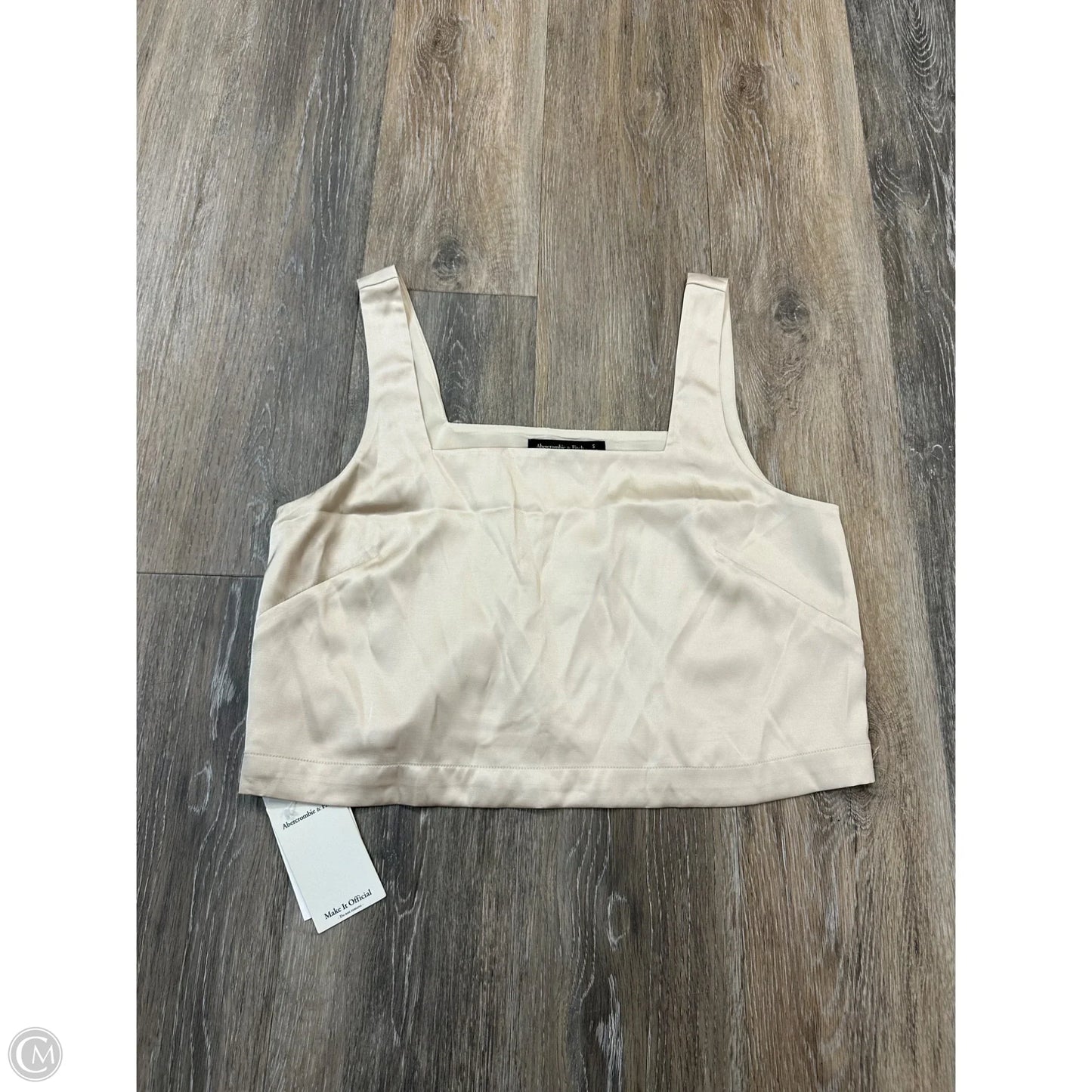 Tank Top By Abercrombie And Fitch In Cream, Size: S