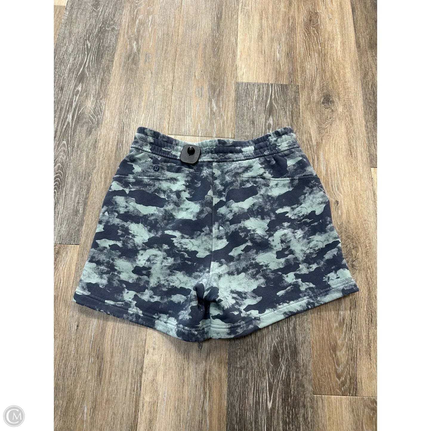 Athletic Shorts By Lululemon In Blue & Green, Size: 6
