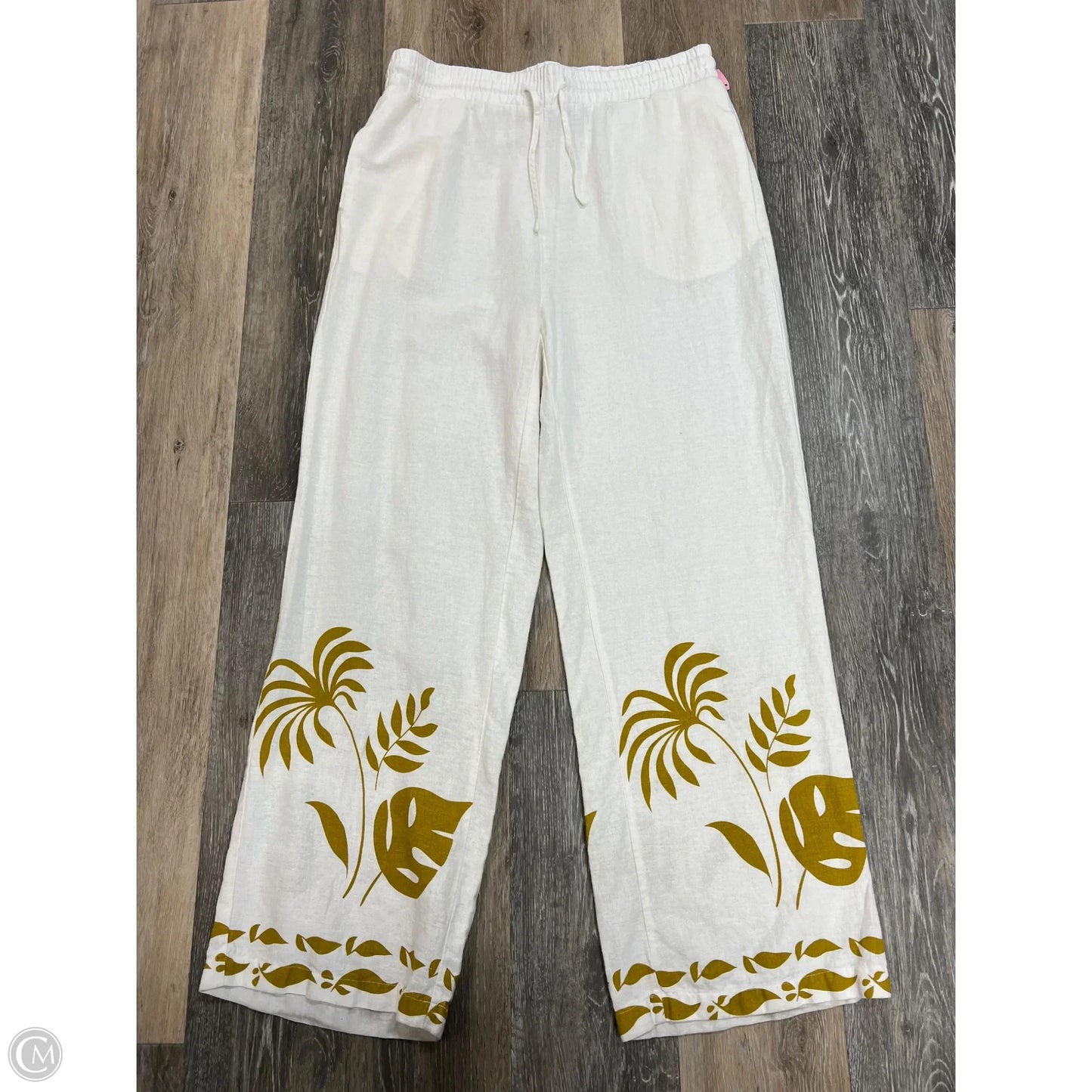 Pants Linen By Rachel Zoe In White, Size: L