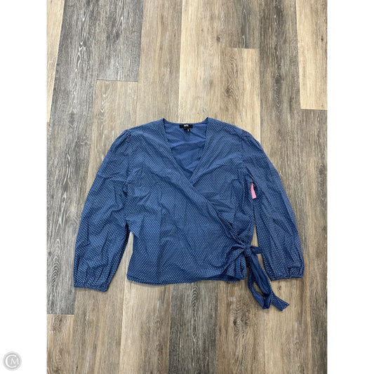 Blouse Designer By Paige In Blue, Size: L